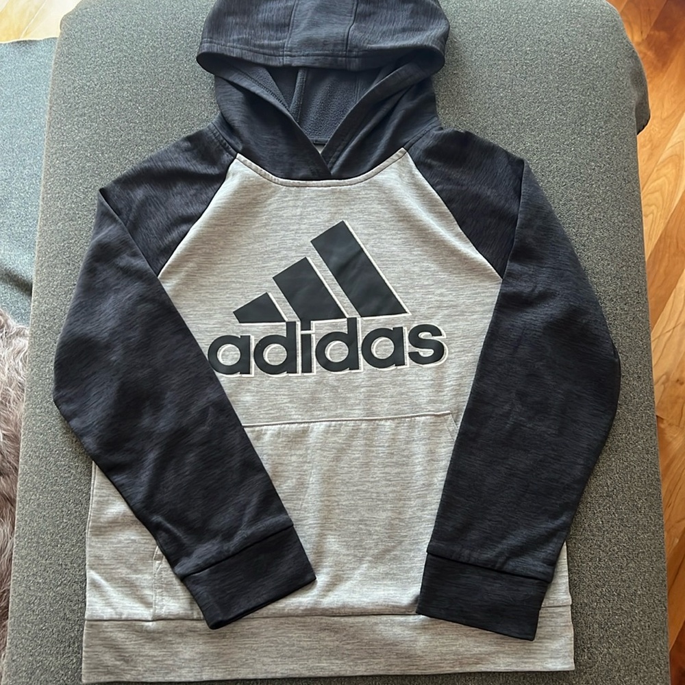 ADIDAS Mel Event black & gray hoodie - Youth M